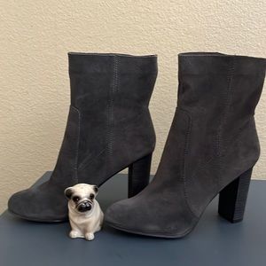 Nine West Grey Suede Booties